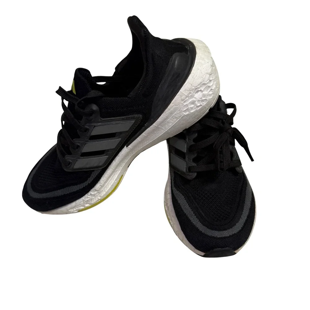 Adidas Ultraboost Light Womens Running Shoes Black Solar Yellow HQ6355 Size 8.5‎